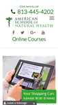 Mobile Screenshot of americanschoolofnaturalhealth.com